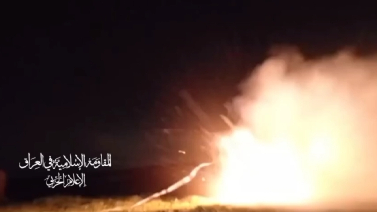 فیلمی از لحظه حمله به پایگاه آمریکا در سوریه