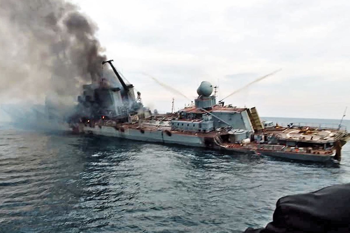 ادعای اوکراین در غرق کشتی گشتی روسیه با شهپادهای پیشرفته