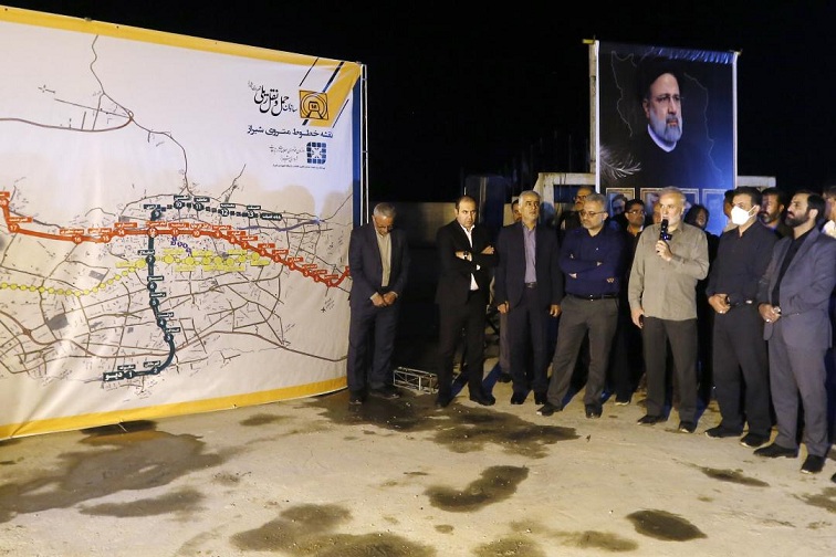 خط ۳ مترو شیراز شتابان بر ریل توسعه