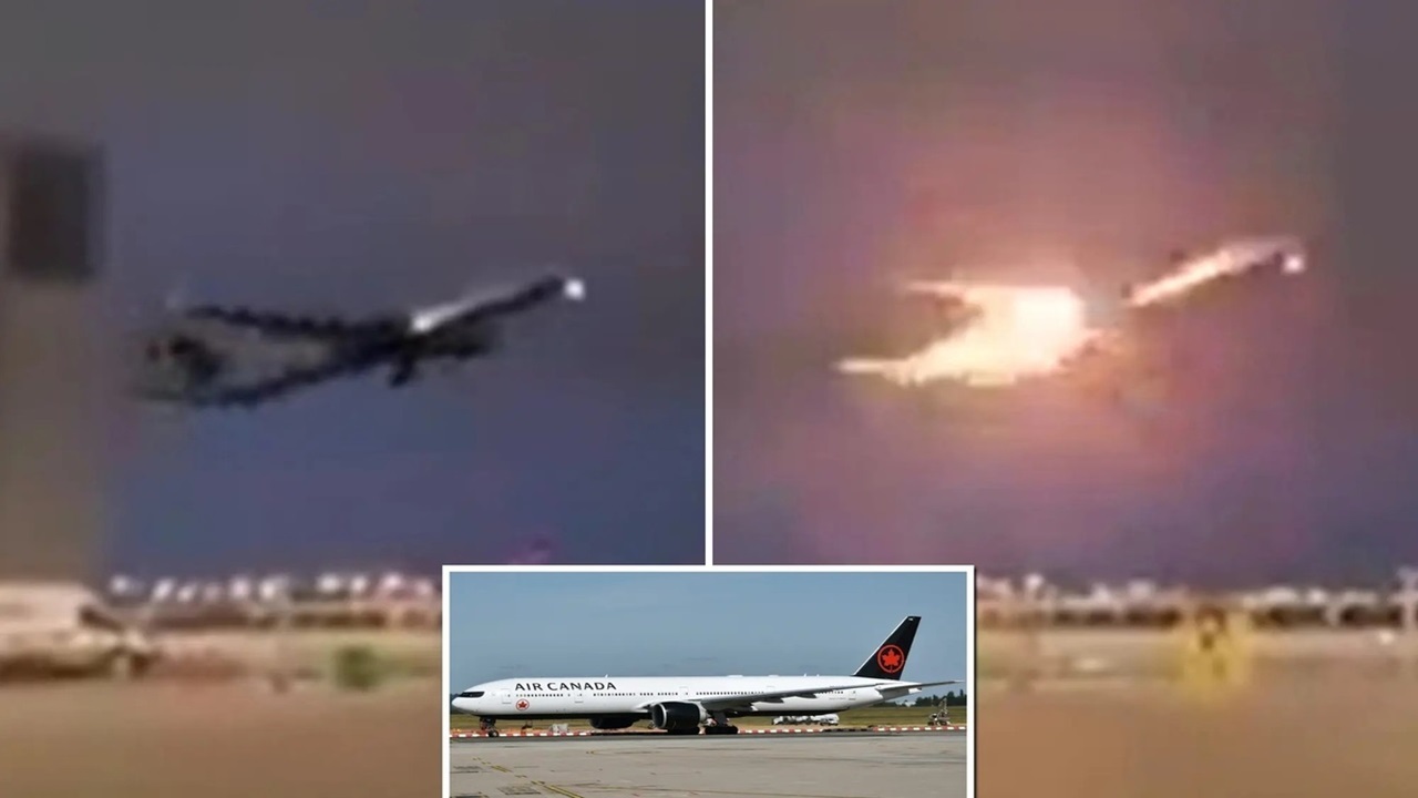 آتش گرفتن موتور هواپیما هنگام برخاستن از فرودگاه