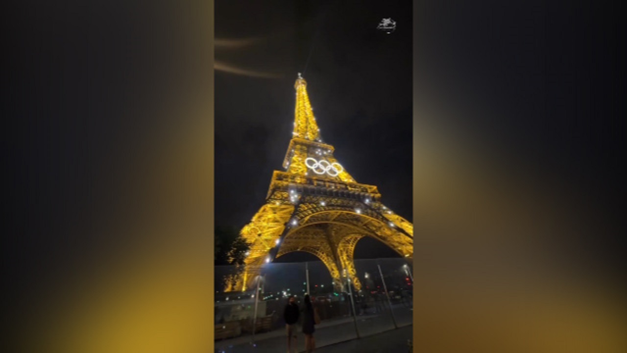نورافشانی برج ایفل و استقبال از المپیک ۲۰۲۴