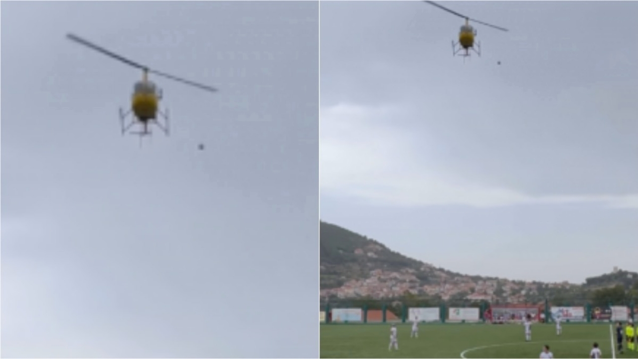 حرکت عجیب برای شروع بازی فوتبال در ایتالیا