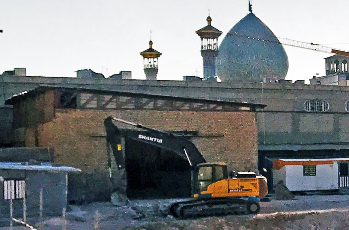  چنگال لودرها در تن بی رمق بافت تاریخی شیراز