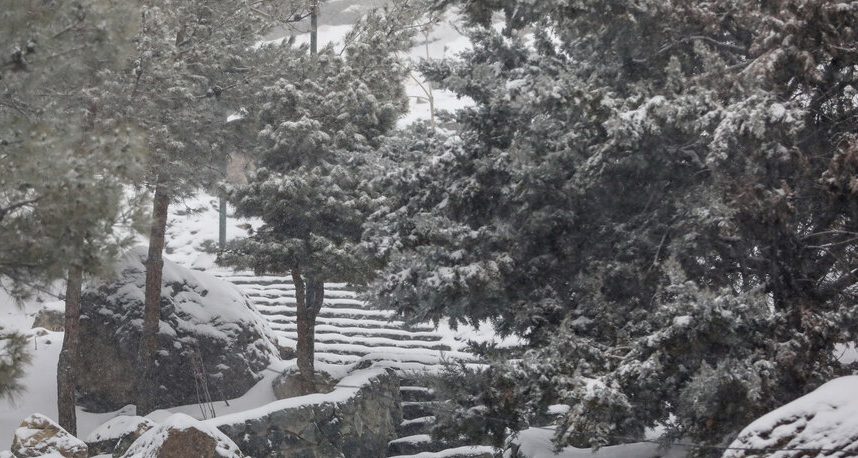 بارش برف در تهران