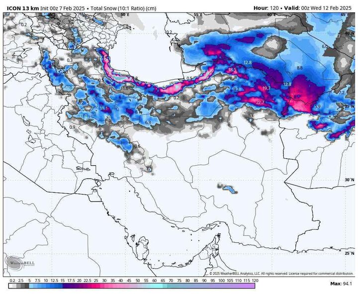 طوفان، باران و سرمای شدید در انتظار ۲۱ استان/ کاهش۱۲ درجه‌ای دمای هوا