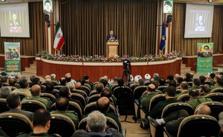 ششمین همایش ویژه فرماندهان و کارکنان ستاد فرماندهی سپاه با حضور رئیس مجلس