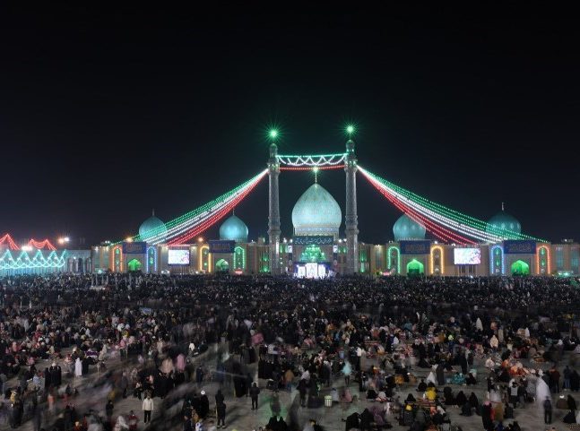 جشن نیمه شعبان در مسجد مقدس جمکران