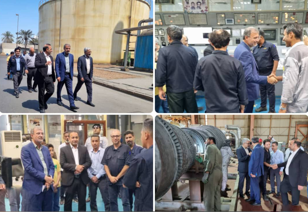  بازدید احمد مرادی نماینده مردم هرمزگان در مجلس شورای اسلامی از نیروگاه تولید برق هرمزگان