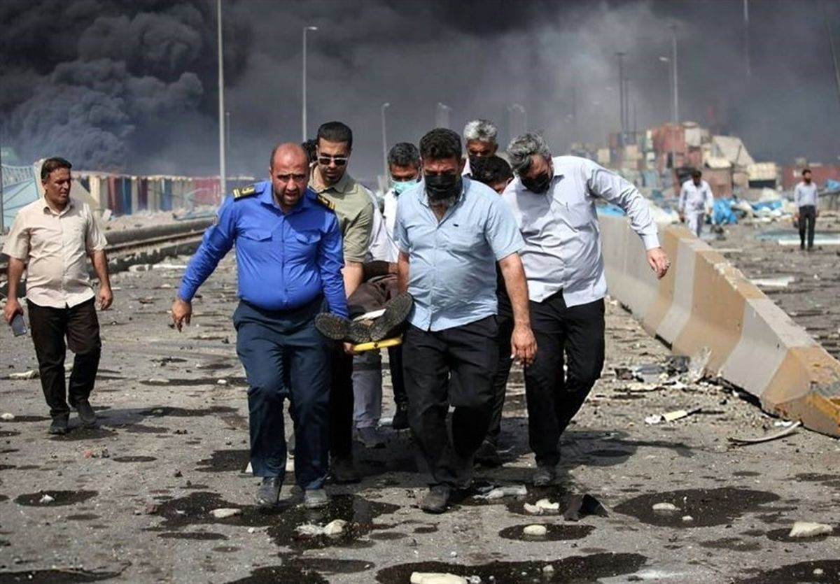 پایان عملیات جستجو و نجات حادثه انفجار بندر شهید رجایی بندرعباس