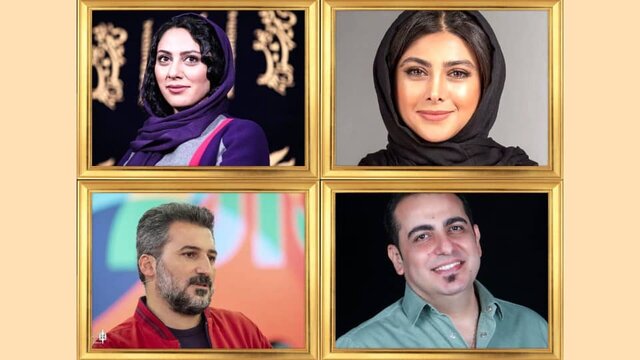 حضور وحید آقاپور، محمد لقمانیان،مونا فرجاد و آزاده صمدی در تئاتر