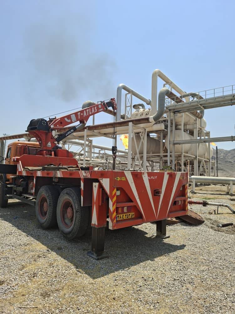 عملیات باز كردن شیر ایمنی OTIS ایستگاه تقویت فشار قوی و تزریق گاز گچساران در دمای ۵۵ درجه