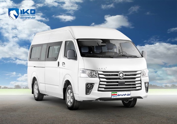 فروش ون‌ وانا نیوفیس یورو پنج ایران‌خودرو دیزل با قیمت قطعی و پرداخت مرحله‌ای