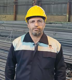 محمدرضا لطیفی سرپرست کارگاه نورد 350  ذوب آهن اصفهان