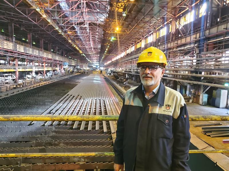 مرتضی شیرین پرور مدیر مهندسی نورد ذوب آهن اصفهان