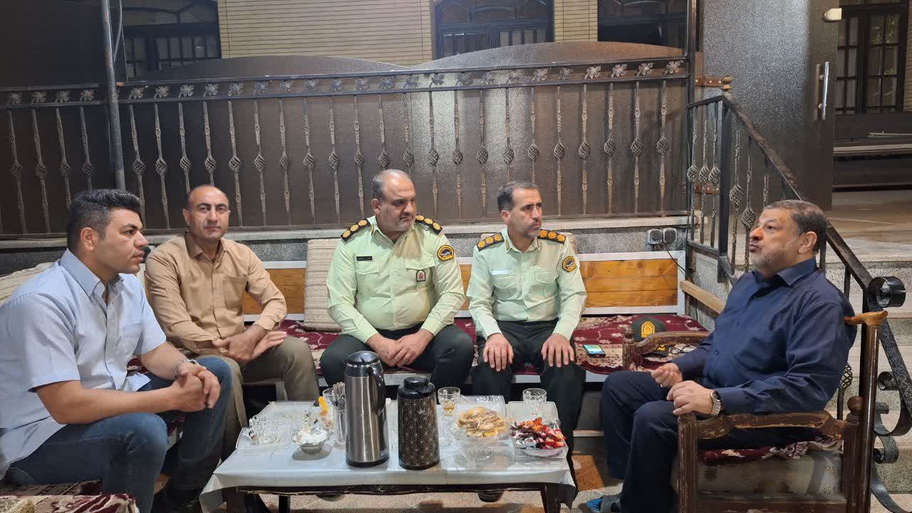 دیدار سرهنگ افرامن با معاون سابق فرهنگی و اجتماعی پلیس فارس