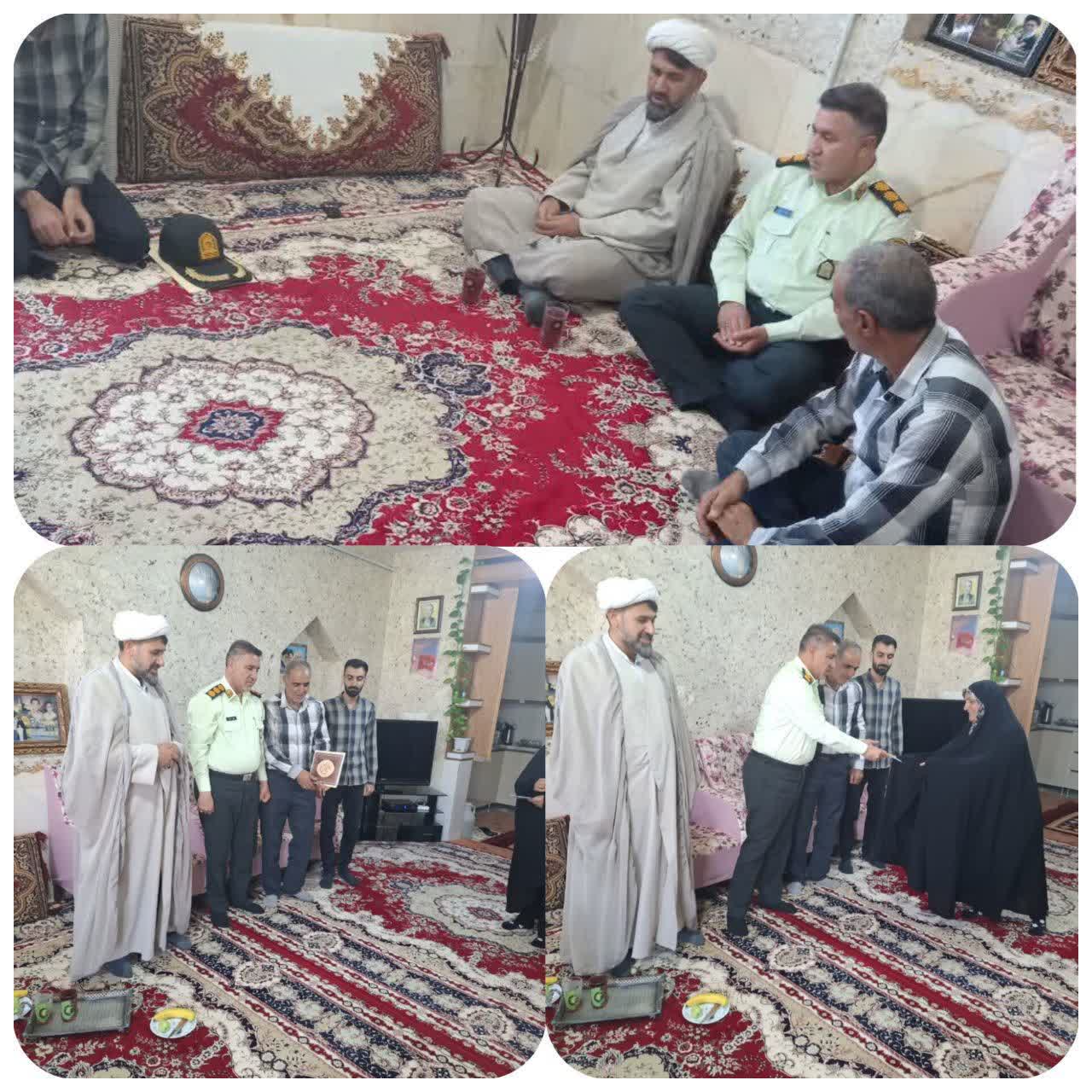 دیدار فرمانده انتظامی شهرستان بوانات با همکار بازنشسته