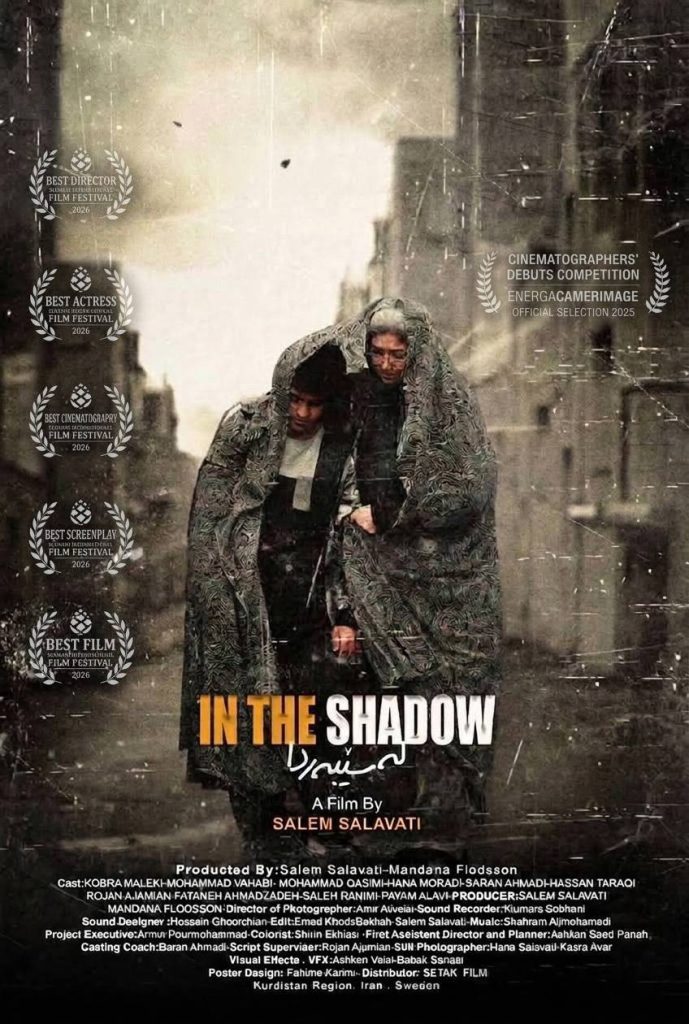 فیلم سینمایی «در سایه» (لەسێبەردا) به کارگردانی سالم صلواتی، در ششمین جشنواره بین‌المللی فیلم سلیمانیه موفق به دریافت پنج جایزه در بخش رقابتی شد.