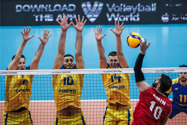 نمایش ناامید کننده والیبال ایران در دومین بازی/ شکست سنگین مقابل اوکراین