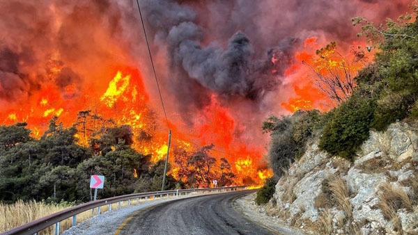 ادامه آتش سوزی‌های جنگلی در ترکیه