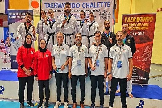 نایب قهرمانی پاراتکواندو ایران در فرانسه با ۶ نشان رنگارنگ